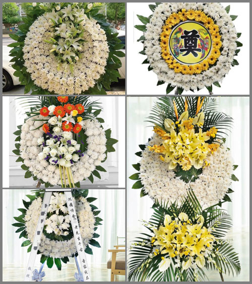 福建龙岩长汀县濯田镇同睦村花圈速递
